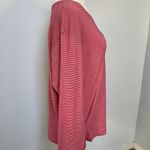 Norsport sweater shirt. Red and pink striped. Size Large. 💯 cotton. Pink Photo 1