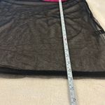 SheIn Hot Pink Sequin Lip Midnight Black Organza Tunic Top Size XS Photo 6