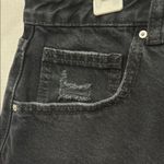 Cotton On  Black Jean Shorts High Waisted Frayed Hem Photo 6