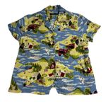 CRAZY HORSE Liz Claiborne Patriotic Americana Button Up Shirt Petite Photo 2