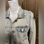 American Eagle  Denim Jacket Distressed Ripped Photo 2