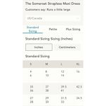 Anthropologie  NWT The Somerset Strapless Maxi Dress Yellow Leaf Print L Photo 7