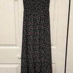 Francesca’s flowy floral maxi dress with off the shoulder sleeves Blue Photo 0