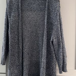 Eddie Bauer  Blue Marled Knit Open Front Cardigan Sweater Size 2XL 3/4 Sleeve Photo 0