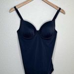 Boden navy blue womens underwire bust tankini swim suit top size 36B Photo 1