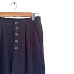 Gentle Fawn Navy Caesar Coastal Grandma High Waisted Linen Pleated Pants XS Photo 7