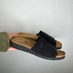 Naot Size 10 / 41 Comfort Black Fabric Slide Sandal Women's Slip On Cork Footbed Photo 1