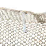 Free People Women's Taupe/Brown Open Knit Long Sleeve Pullover Sweater Small Photo 4