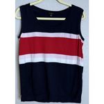 Talbots  Womens 1X/XL Charming Cardigan Three Quarter Sleeve Colorblock 2 Piece Photo 2