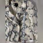 Thalia Sodi  Monochrome Snake Print Blazer Photo 11