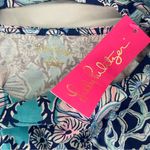 Lilly Pulitzer Bay Dress in Lapis Lazuli Your Biggest Fan Pink White Blue Photo 3