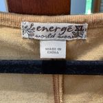 y2K Boho Damask Print Tattoo Design Long Sleeve Velvet Shirt size XL Brown Photo 7