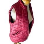 Ivory Ella  maroon burgundy puffer vest size Medium Photo 3