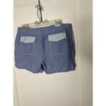 Vineyard Vines  Women's L Blue White Striped Lightweight Pull On Shorts Coastal Photo 3