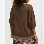 Free People #82 NWT Wait A Minute Sleep Tee in Army Combo Photo 1