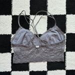 Gilly Hicks Grey Lace Longline Bralette M Photo 1