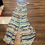 Hummingbird Striped halter jumpsuit  with Tie Waist Photo 0