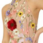 Milly  Hariet 3D Floral Embroidered Halter Mini Dress Size 10 NWT Photo 1