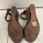 Lanvin Black and Tan Wedge Sandals Size 6 Photo 7