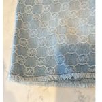 Rare Vintage monogrammed Michael Kors denim mini skirt Y2K light wash size 12 Photo 4