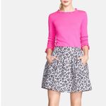 Kate Spade Cyber Cheetah Box Pleated Blue Smoke Mini Skirt Size 00 NWT Photo 1