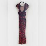 Free People  NWOT Size Large FABULOUS Austyn Femme One Piece Black & Red Jumpsuit Photo 3