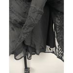 ASTR  The Label Black Sheer Embroidered Long Sleeve V-Neck‎ Goth Dress Size XS Photo 2