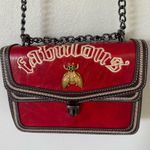 Fabulous Red and Brown Chain Strap Bag Photo 0