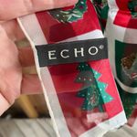 Echo Women's Vintage Christmas Theme Scarf Red White And Green 100% Polyester Photo 4