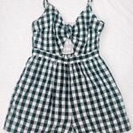 American Eagle Outfitters Gingham Romper Multiple Photo 0