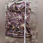 BOHO Chic Printed Corporate Sleeveless Classy Tank Top Women’s Sz M EUC Purple Size M Photo 3
