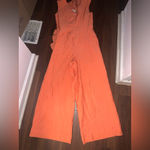 COS RUFFLED JUMPSUIT - ORANGE |  fall NWT $155 casual formal boho contemporary Photo 8