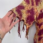 Mystery Design Dress Womens Small Pink Tan Tie Dye Fairy Pixie Boho Festival Photo 4