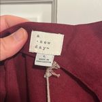 A New Day  Burgundy One Shoulder Linen Dress Size Large NWT Photo 5