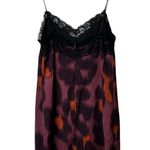 ZARA Y2K Lace Trim Slip Dress Small Spaghetti Strap Animal Print Cami Lined Photo 2