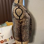 Anne Klein animal print sleeveless tie front blouse. NWT Photo 4