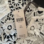 Anthropologie  White Floral Lace Swim Cover-Up Photo 4