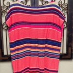CHAPS  sleeveless striped knit tie vneck sweater Photo 1
