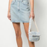 AGOLDE  lettuce high waisted denim mini‎ skirt size 26 spring summer Photo 0