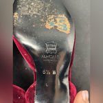 Pancaldi 1888 burgundy velvet pumps size 5 1/2‎ Pink Photo 6