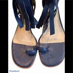 via spiga Leather Wrap Toe Wedge Sandal. Photo 2