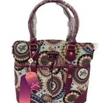 Fricaine Cloud Nine Satchel Jacquard Exotic Bag Series Purple Photo 0
