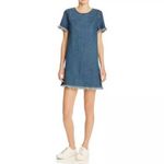 Pistola Womens Short Sleeve Gemma Denim Fray Dress Sz Small $118 Photo 1