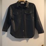 ZARA Black Leather Women's Jacket Photo 1