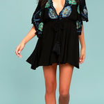 Free People Cora Black Embroidered Dress Photo 0