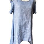The Comfy NWOT, USA Cold Shoulder High-Low Hem Cotton Dress, Sz M Photo 2