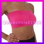 No Boundaries  Hot Pink Seamless Bandeau Bra •Size Medium Photo 7