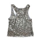 Abercrombie & Fitch Abercrombie and Fitch Gold Sequin Tank Racer Top LARGE Holiday Party NWT $88 Photo 3