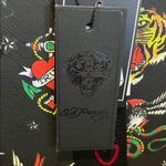 Ed Hardy  | Black Graphic Tote Bag w/ Crossbody Photo 1
