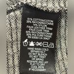 Nic+Zoe  Black and Cream Printed Faux Leather Trim Zip Front Dress Size Medium Photo 11